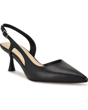 Nine West Renela Pointed Toe Slingback Pump - Black