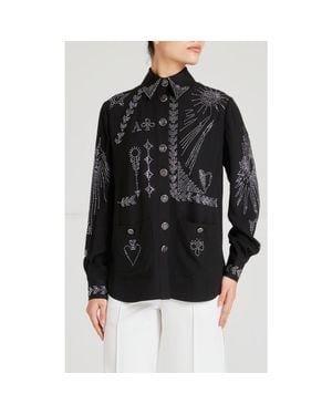 Temperley London Villanelle Shirt Jacket - Black