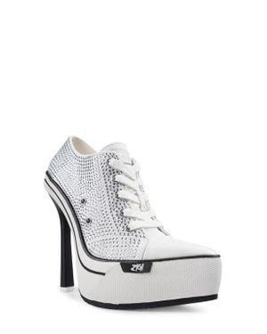 Zigi Hardey Pointed Toe Platform Pump - White