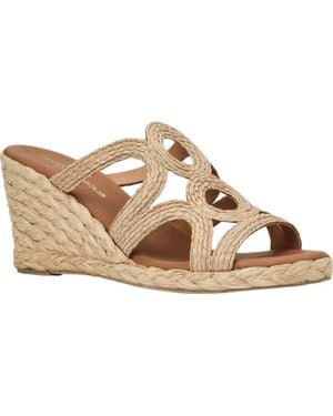 Andre Assous Neena Espadrille Wedge Sandal - Metallic
