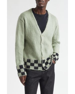 Second Layer Chevy Mohair V-Neck Cardigan - Multicolor