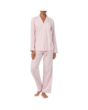 Ralph Lauren Print Cotton Blend Pajamas - Pink