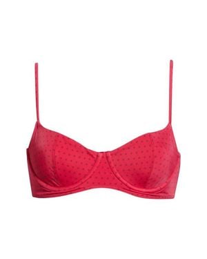 PacSun Eden Print Bralette Bikini Top - Red