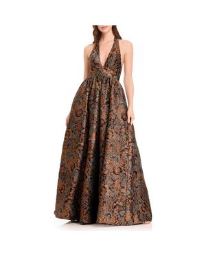 strapless open back dress Dress The Population Navy Jordan Dress