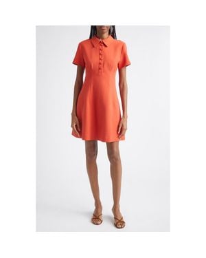Reiss Marlie Short Sleeve Minidress - Red