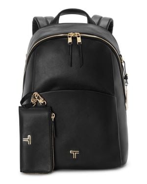 Tumi Raina Medium Leather Backpack - Black
