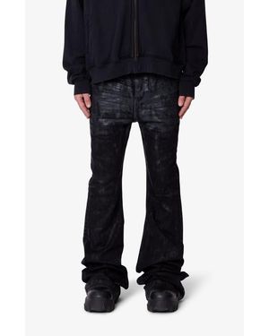MNML Stacked Faux Leather Pants in Black for Men | Lyst
