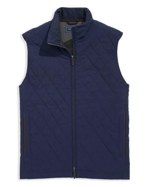 Vineyard Vines The Dorset Water Repellent Quilted Vest - Blue