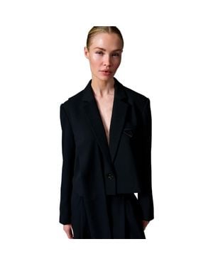 Day Birger et Mikkelsen Edie Cropped Gabardine Blazer - Gray