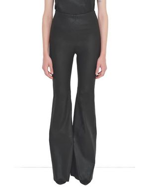 AS by DF Kat Stretch Leather Bell Leggings - Black