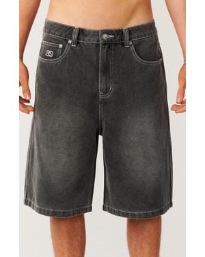 Rip Curl Archive Dirty Denim Shorts - Black