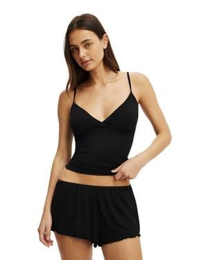Cotton On Airy Soft Triangle Cami - Black