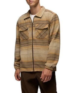 Prana Heritage Flannel Zip-Up Shirt - Natural