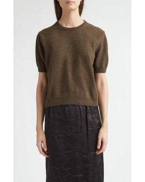 Nackiyé Short Sleeve Cashmere Sweater - Brown