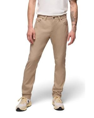 Prana Stretch Zion 5-Pocket Tapered Pants - Natural
