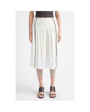 Paloma Wool Lupe Woven Jacquard Skirt - White