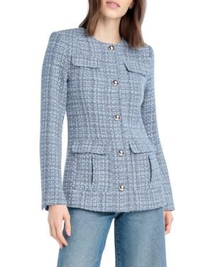 FAVORITE DAUGHTER The Spencer Tweed Jacket - Blue