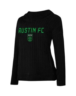 Concepts Sport Austin Fc Linger Long Sleeve Hooded Top - Black