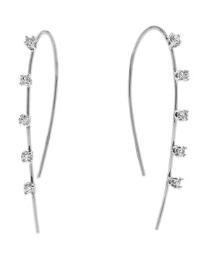 Lana Jewelry Small Multi Solo Hooked On Hoop Earrings - White