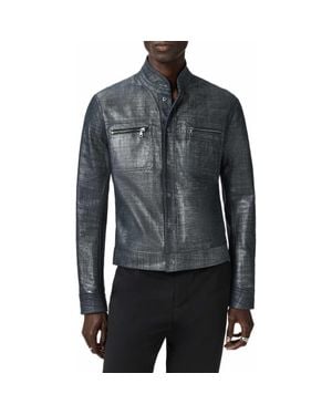 John Varvatos Reversible Leather Jacket - Black