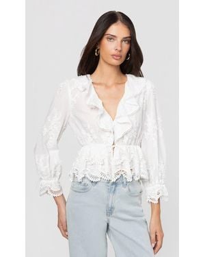 Generation Love Kylie 3D Voile Blouse - White