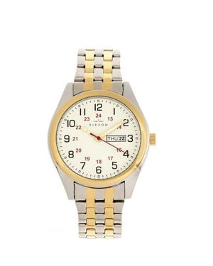 Elevon Watches Gann Bracelet Watch W/Day/Date - Metallic