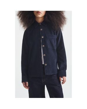Brooklyn Industries Cotton Corduroy Overshirt - Blue