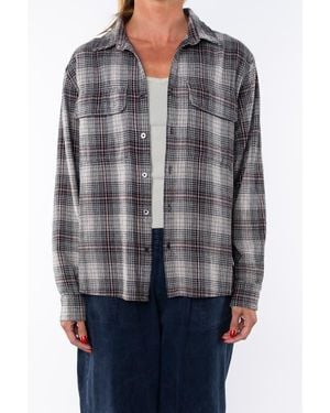 Ariko Gender Inclusive Summer Softy Plaid Shirt - Gray