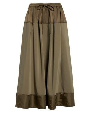 Cinq À Sept Elisabetta Satin Trim Skirt - Green