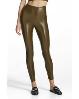 Commando Control Top Faux Leather Leggings - Natural