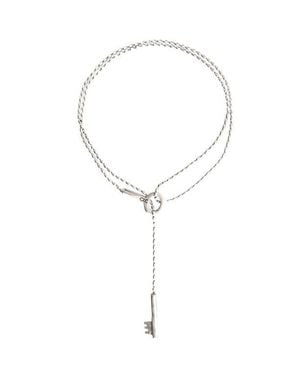 CXC Key Sliding Necklace - Blue