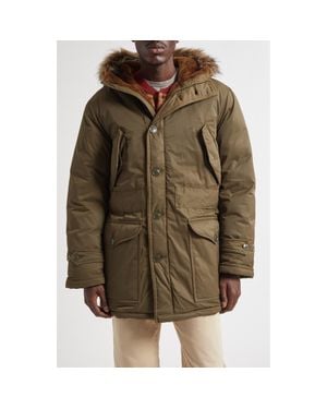 Ralph Lauren Faux Fur Trim Insulated Parka - Green