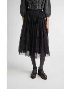 Meruert Tolegen Volume Tulle A-Line Skirt - Black