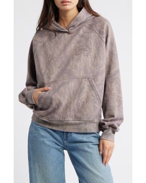 BDG Oversize Camouflage Hoodie - Pink
