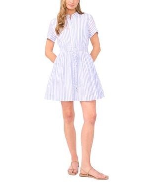 Ted Baker Prentiss Tie Waist Cotton Mini Shirtdress - White
