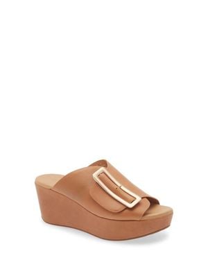 Chocolat Blu Yasha Platform Wedge Sandal - Brown