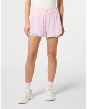Philipp Plein Reflective Nylon Shorts - Pink