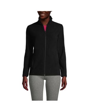Lands' End Anyweather Fleece Full Zip Jacket - Black
