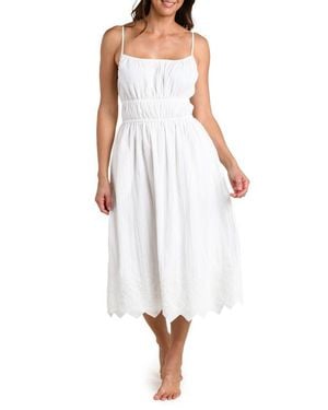 La Blanca Crinkle Collective Cover-Up Sundress - White