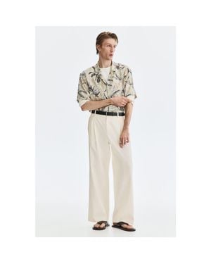 H&M Loose Fit Wide Pants - White