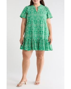 Sugarlips Viridiana Floral Eyelet Minidress - Green