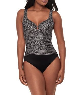 Miraclesuit Elysium Escape Underwire One-Piece Swimsuit - Blue