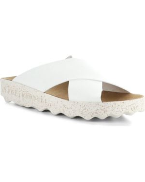 ASPORTUGUESAS Cross Slide Sandal - White