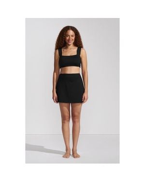 Lands' End Tummy Control Skirt Swim Bottoms - Black