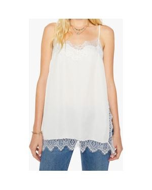 Mother The Sweettalker Lace Trim Camisole - White