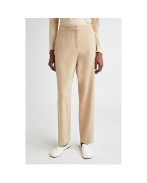 Lafayette 148 New York Clinton Camel Hair Ankle Pants - Natural