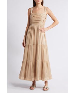 Kobi Halperin Maisie Tiered Dress - Natural