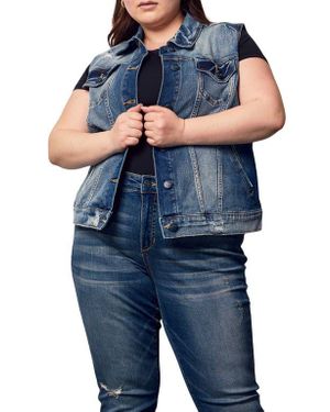 Slink Jeans Denim Vest - Blue