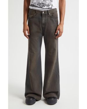 Lu'u Dan Phat Slouchy Flare Jeans - Gray