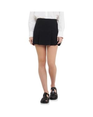 English Factory Pleated Skort - Black